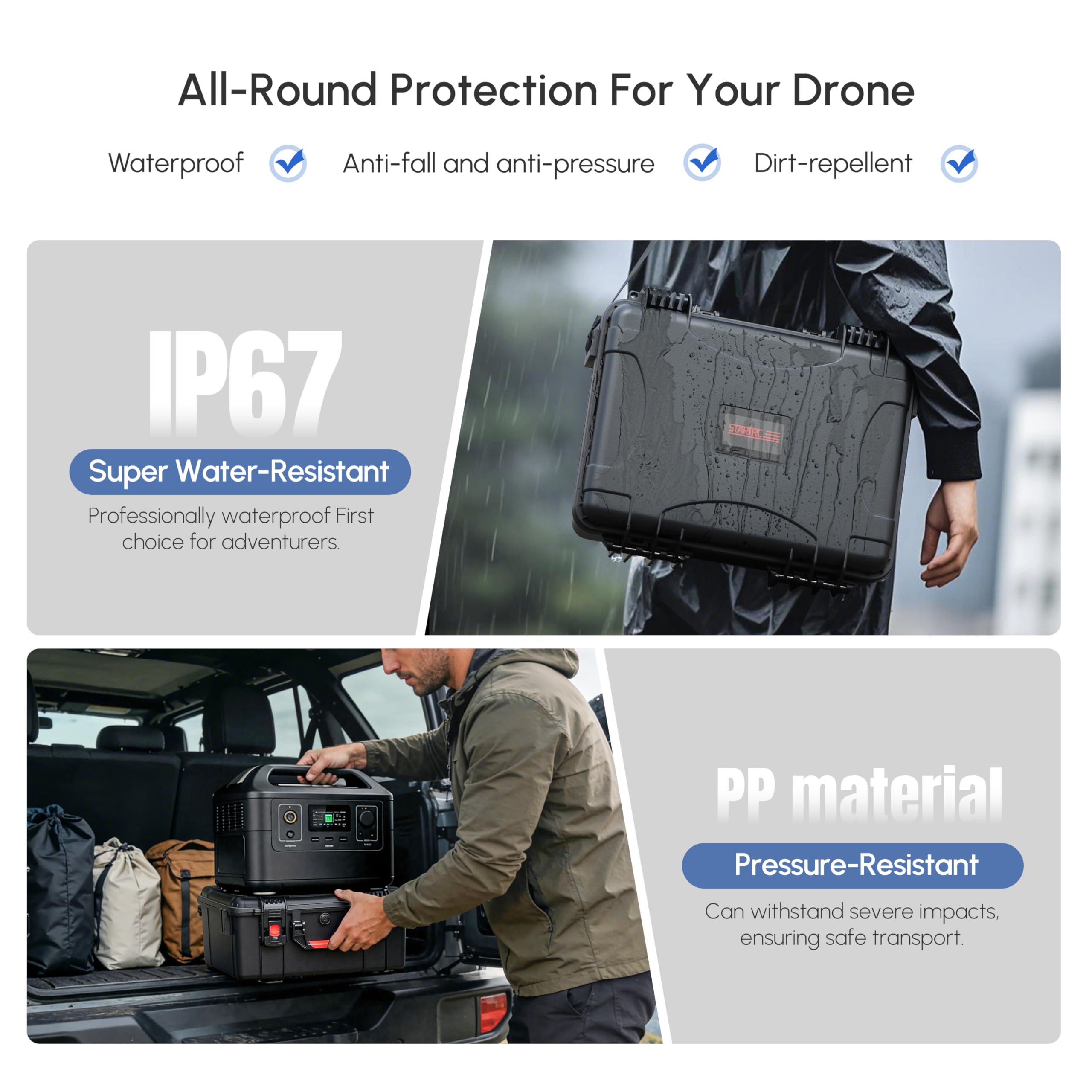 Waterproof Hard Case for DJI A - Drone Joystick Cover ulasan dan harga