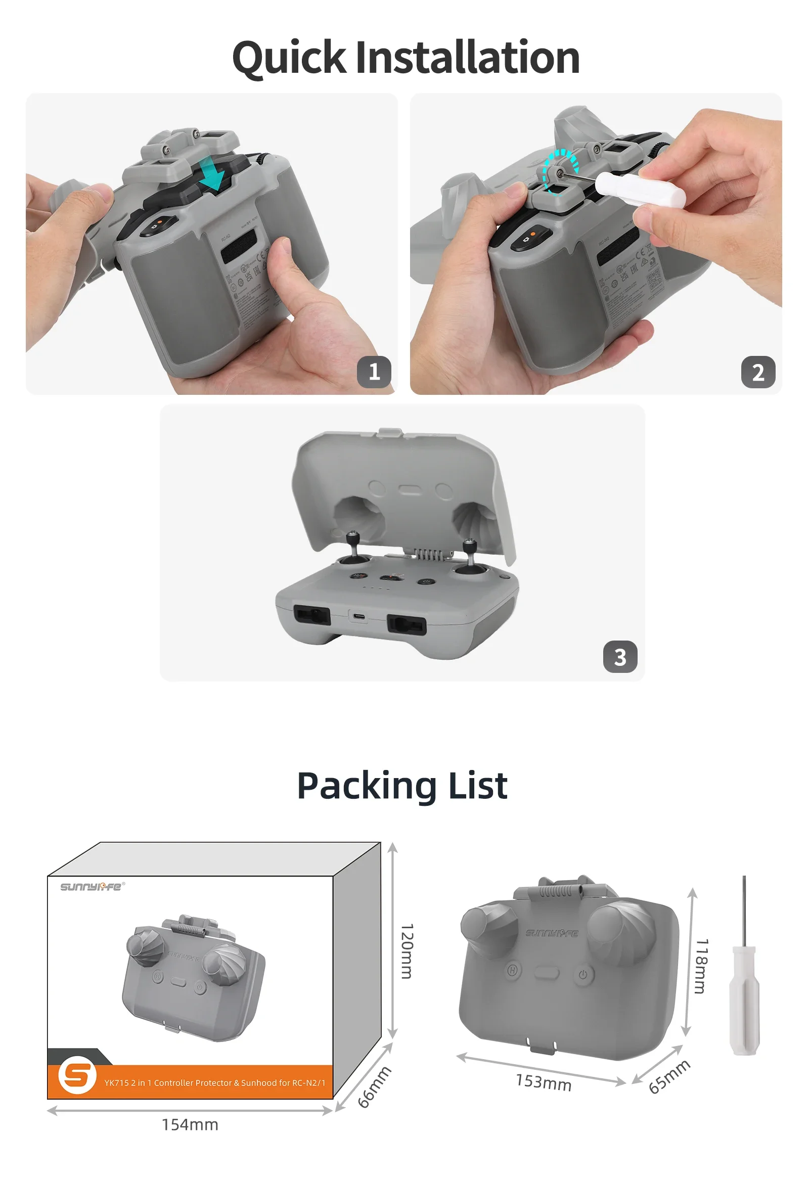 2 in 1 Controller Protector Su - Drone Control Stick ulasan dan harga