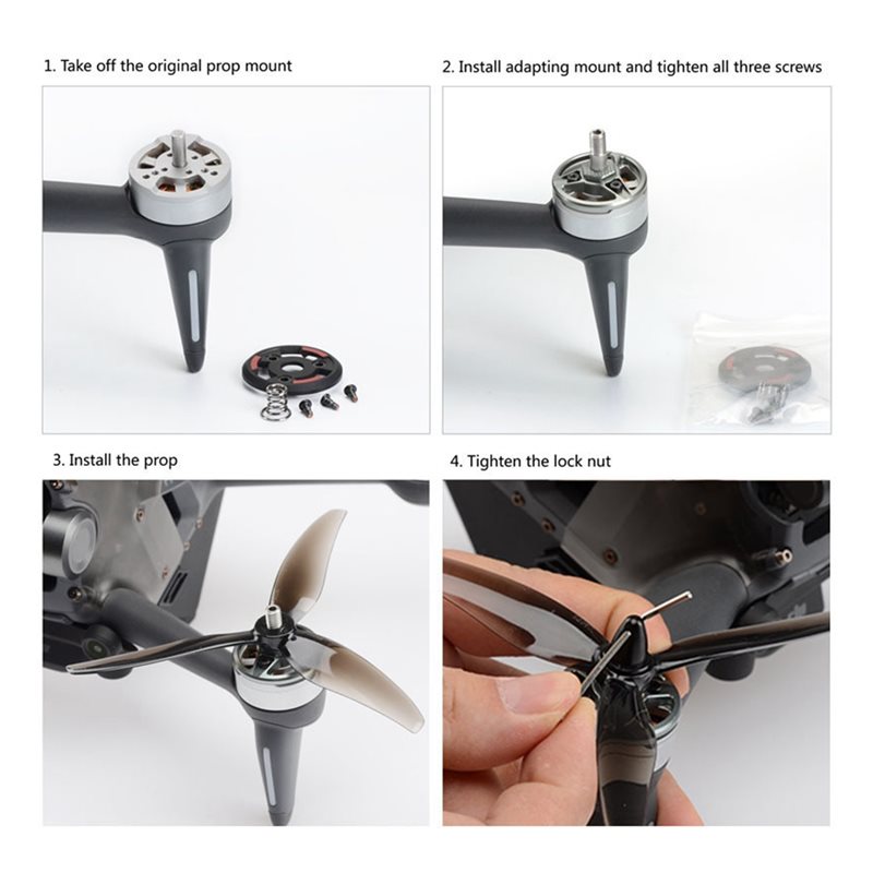 B50B-Motor Plate Adapter 4Pcs  - Drone Propeller Holder ulasan dan harga