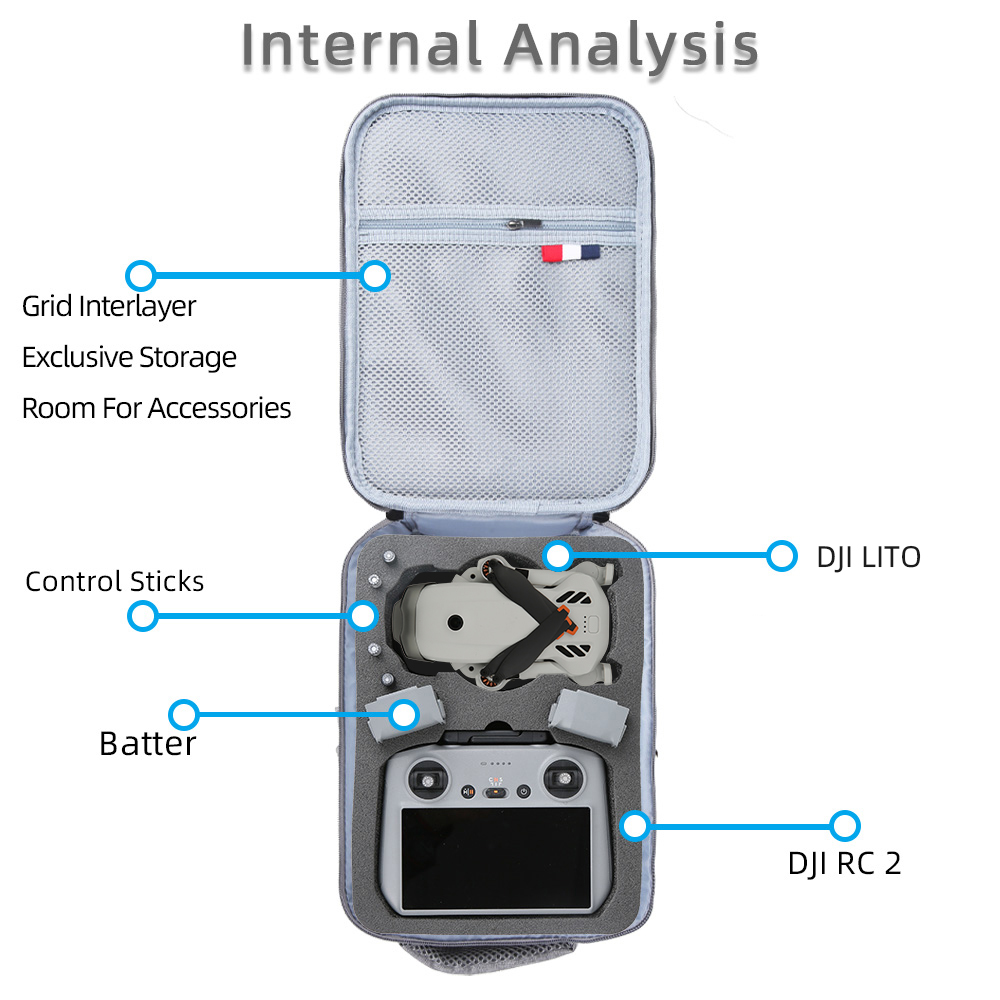 For DJI Lito 1/Lito X1 Portabl - Drone Carrying Case ulasan dan harga