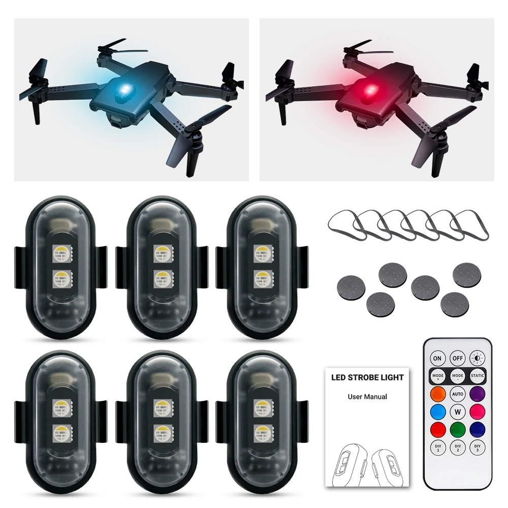Motorcycle Strobe Light, APP C - Drone Strobe Light ulasan dan harga
