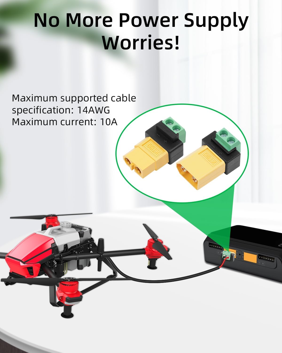 2 Pin XT60 Solderless Male Fem - Drone Solar Charger ulasan dan harga