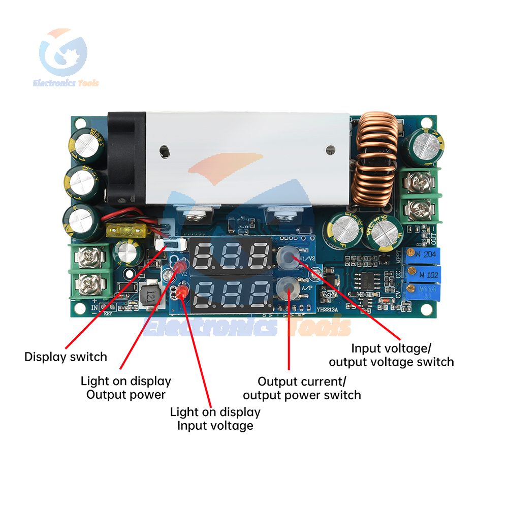 10-75V 20A Adjustable Buck Mod - Drone Solar Charger ulasan dan harga