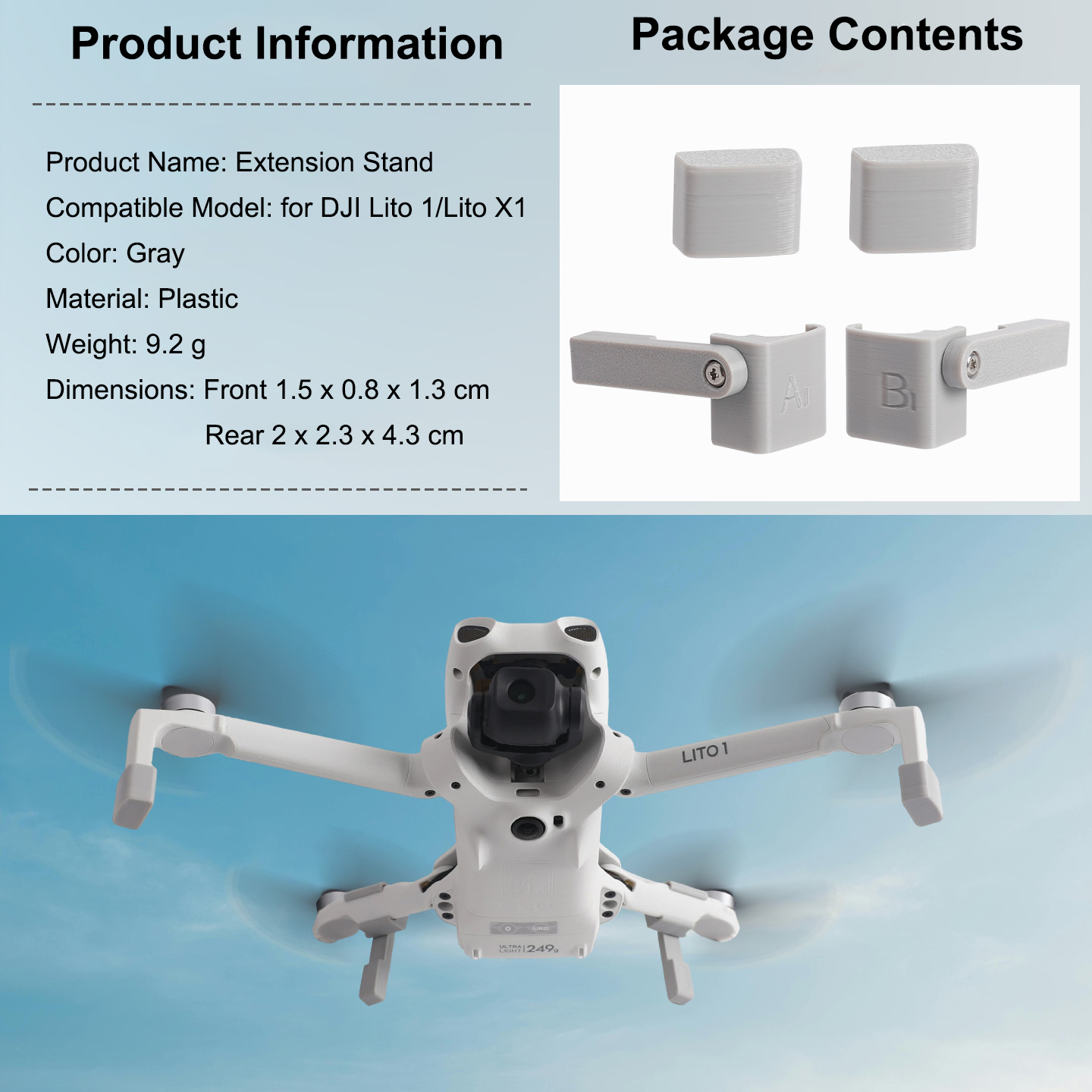Landing Gear Extender for DJI  - Drone Landing Pad ulasan dan harga