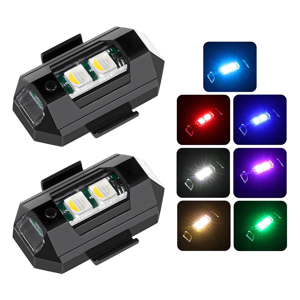 2PCS Mini LED Strobe Lights De - Drone Strobe Light ulasan dan harga