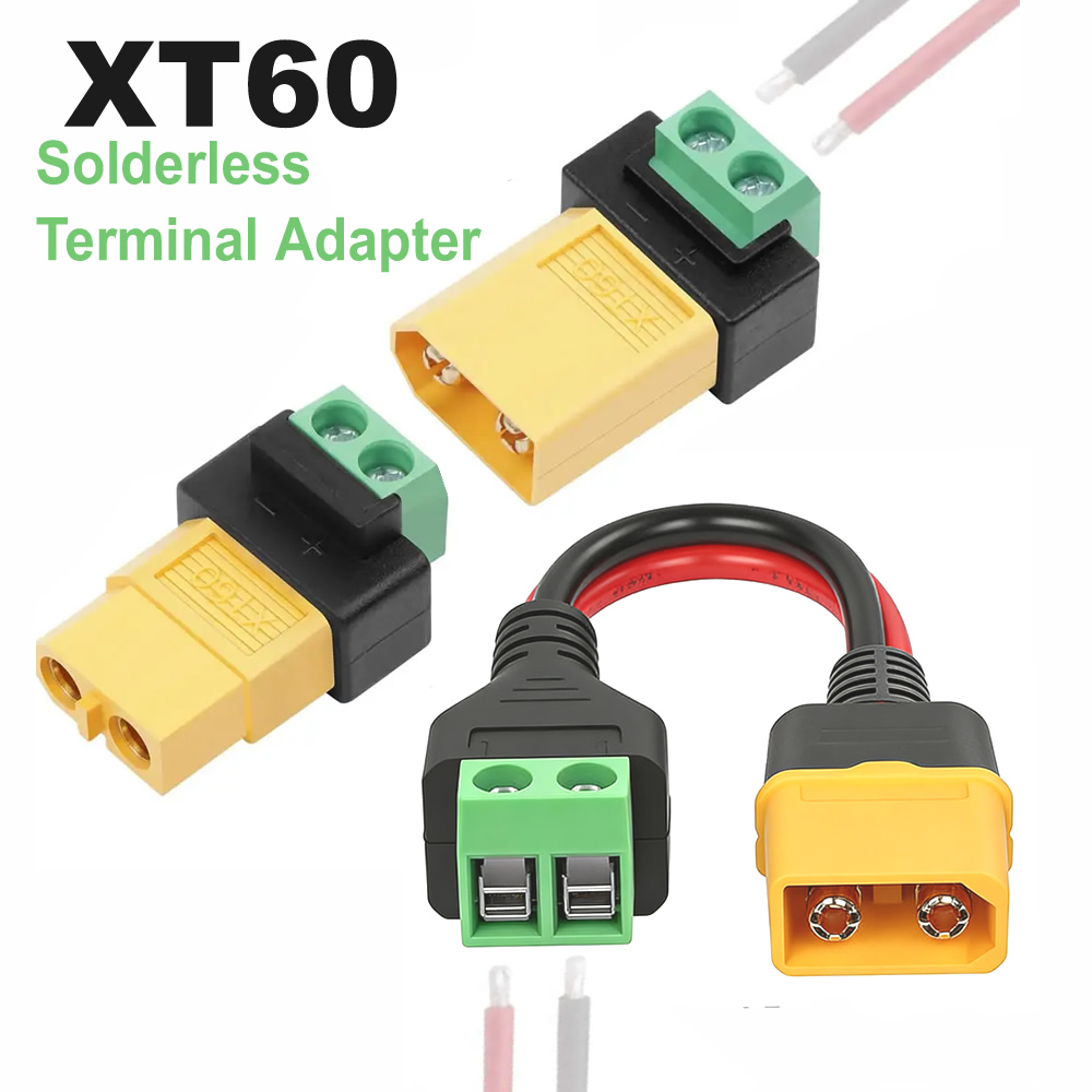 Solderless 2 Pin to XT60 Male  - Drone Solar Charger ulasan dan harga