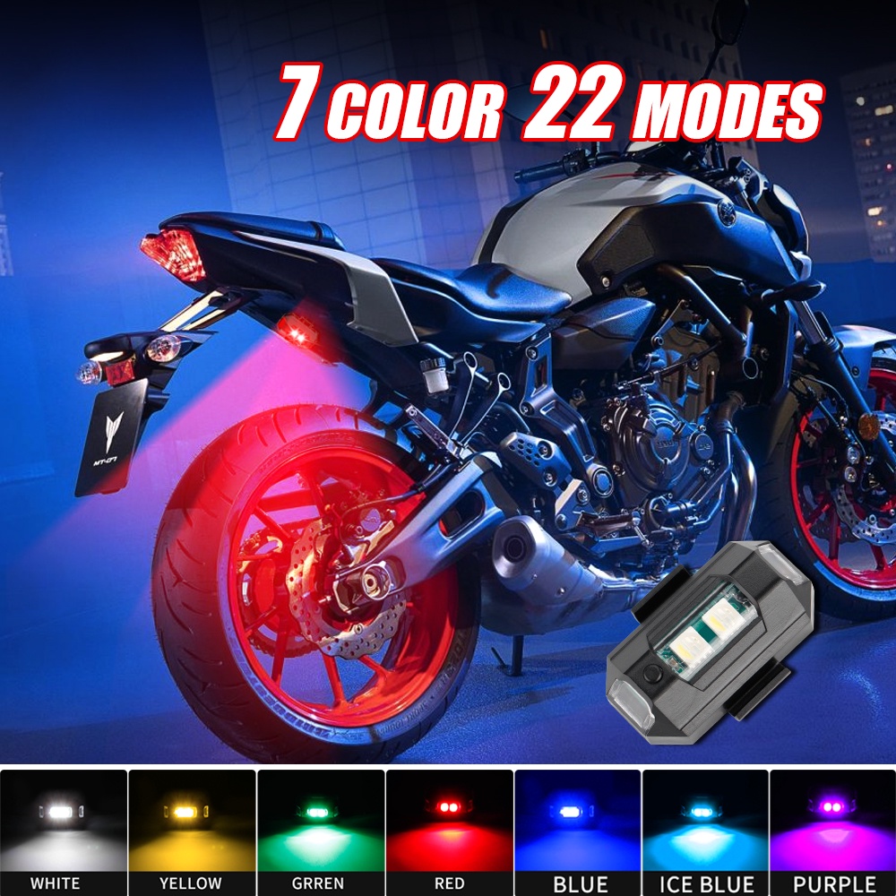 1PC 7 Color Mini USB Charging  - Drone Strobe Light ulasan dan harga