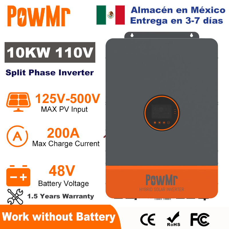 PowMr 10KW Split Phase Inverte - Drone Solar Charger ulasan dan harga