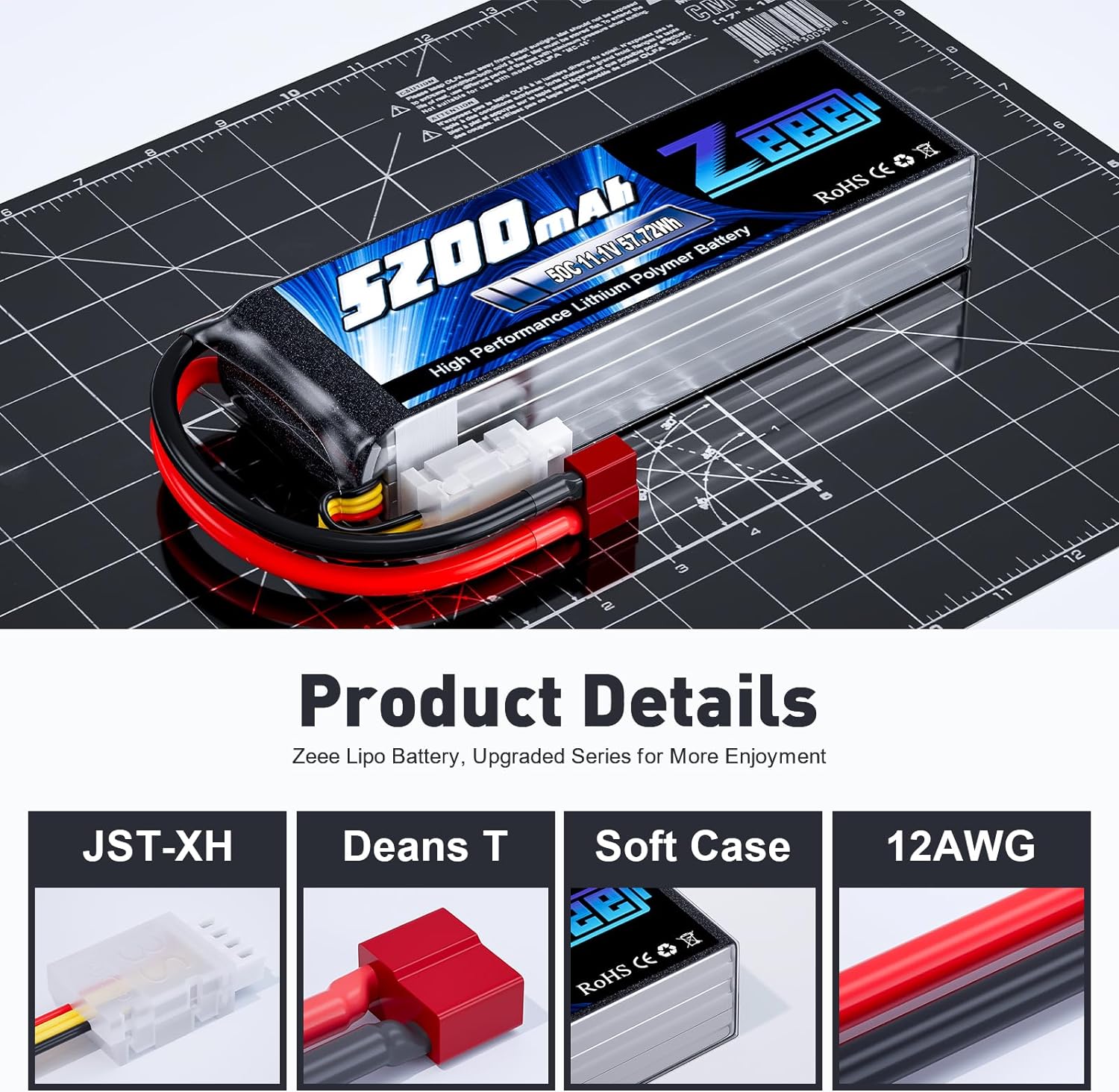 1/2units Zeee 11.1V 50C 5200mA - Drone Joystick Cover ulasan dan harga
